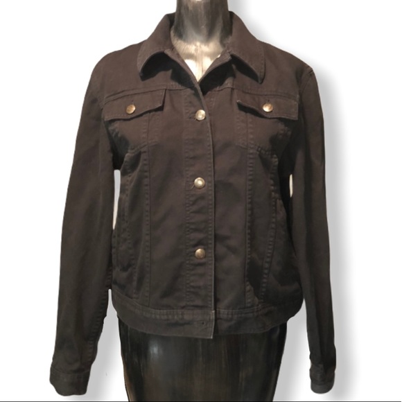 Lauren Jeans Co Black Denim Jacket